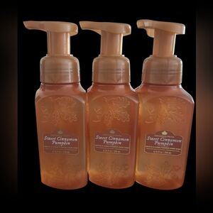 3pc Bath & Body Works Sweet Cinnamon Pumpkin Foaming Soap - NEW!!